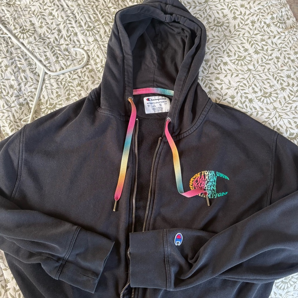 Champion Be Your Own Champion Rainbow Hoodie 2X - Picture 8 of 8